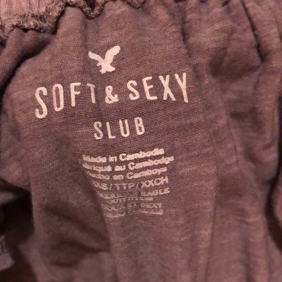 American Eagle Mauve Off The Shoulder Top - Picture 4 of 4